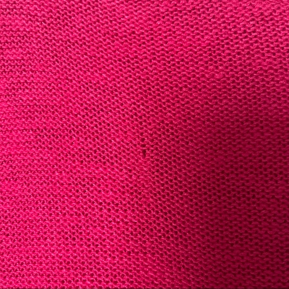 Anthropologie Linen Blend Light Spring Sweater Fuschia Magenta - Picture 4 of 4
